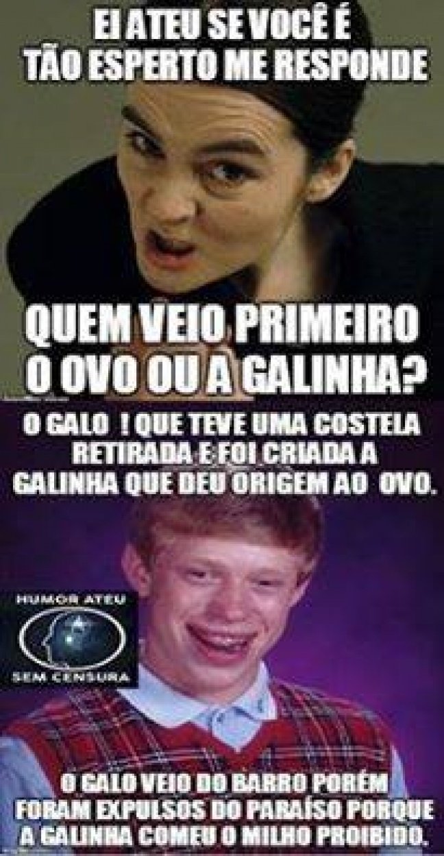 O ovo ou a galinha?