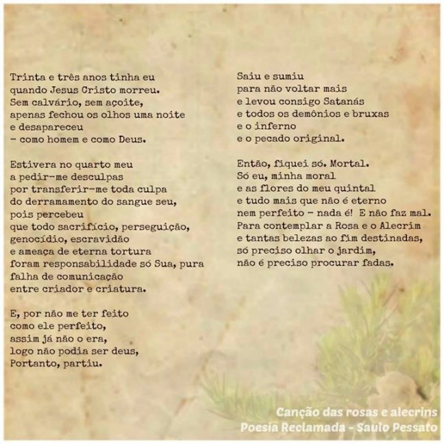 Canção das rosas e alecrins